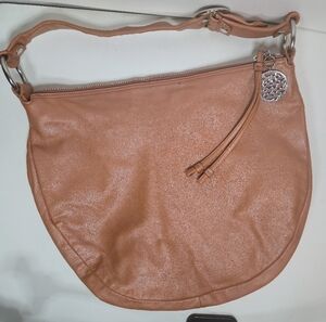 Coach Bag Hobo Burnt Orange Leather Woman Bag,  Coach Ali Shoulder Bag.